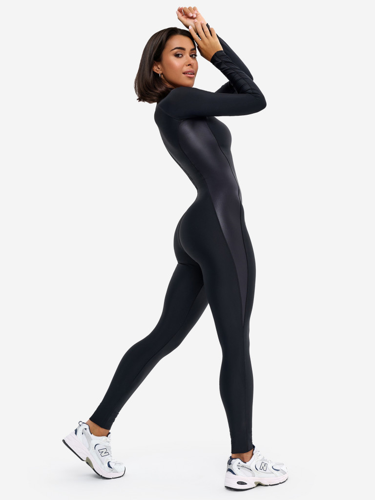 Комбинезон женский спортивный Bona Fide: Elite Body "Black Skin"