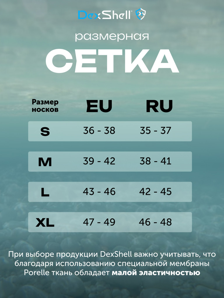 Водонепроницаемые носки DexShell Ultra Thin Crew