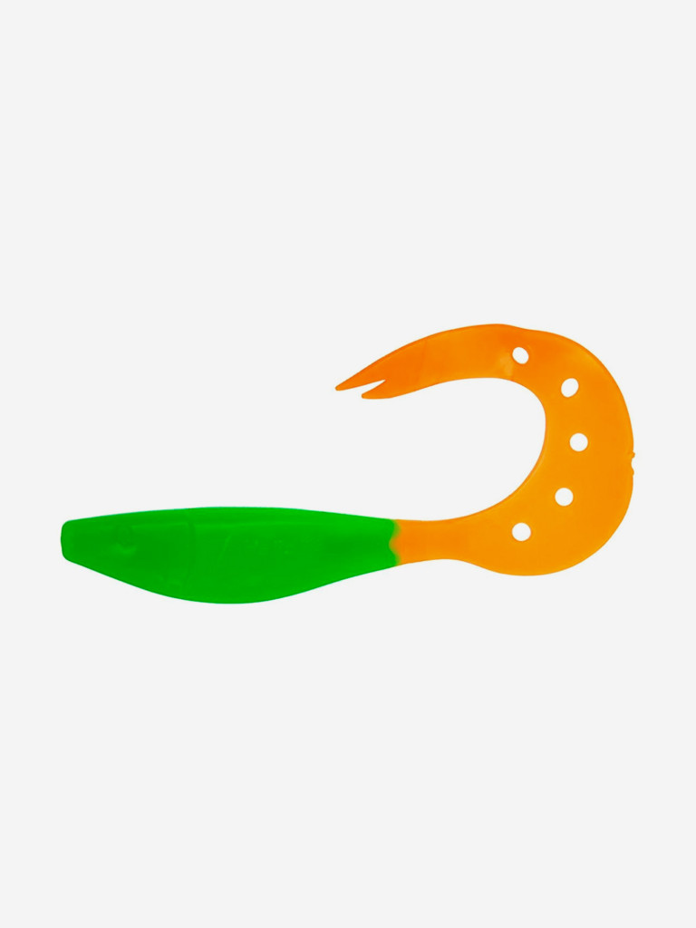 Мягкая приманка Helios Kasandra, 4,29'' / 10,9 см, Lime & Orange, 100 шт (HS-34-020-N)
