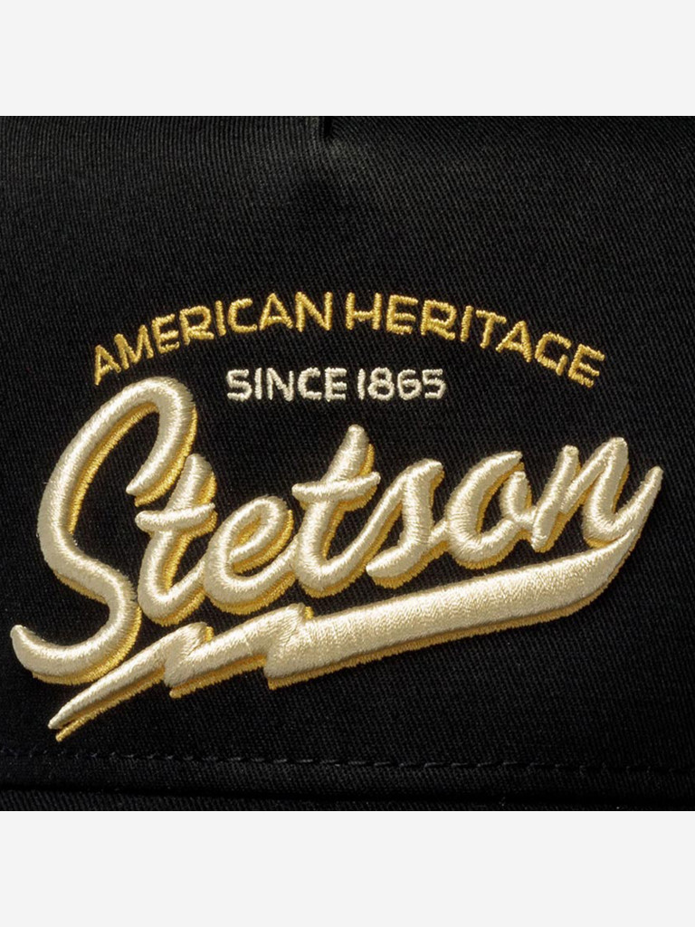 Бейсболка с сеточкой STETSON 7751171 TRUCKER CAP AMERICAN HERITAGE CLASSIC (черный)