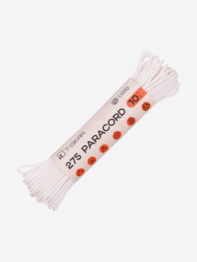 Паракорд 275 T-Gear x CORD nylon 10м (White)