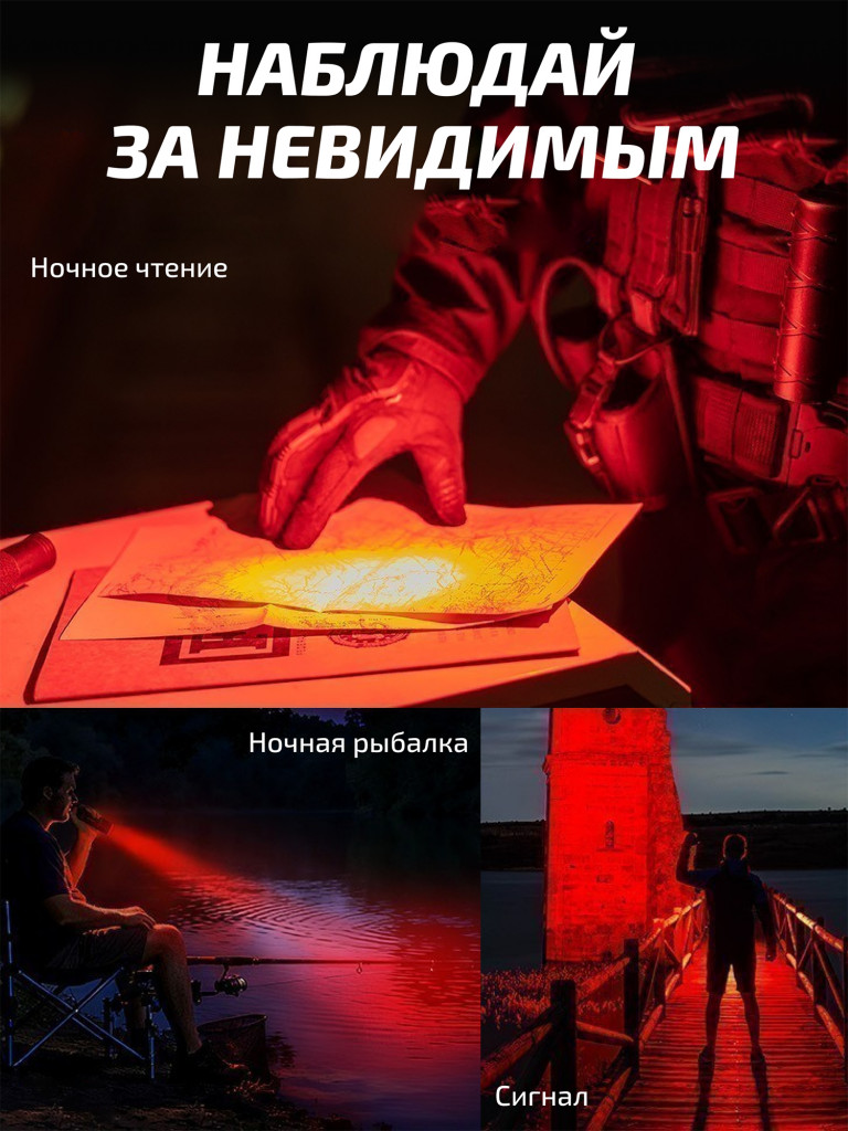 Фонарь Fenix тактический TK28R 6500 люмен