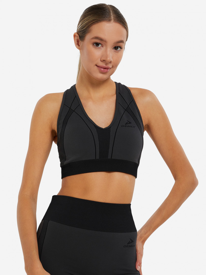 Спортивный топ бра Demix SoftNetic Seamless 29750750299 Черный, размер 46,44,48, фото 1