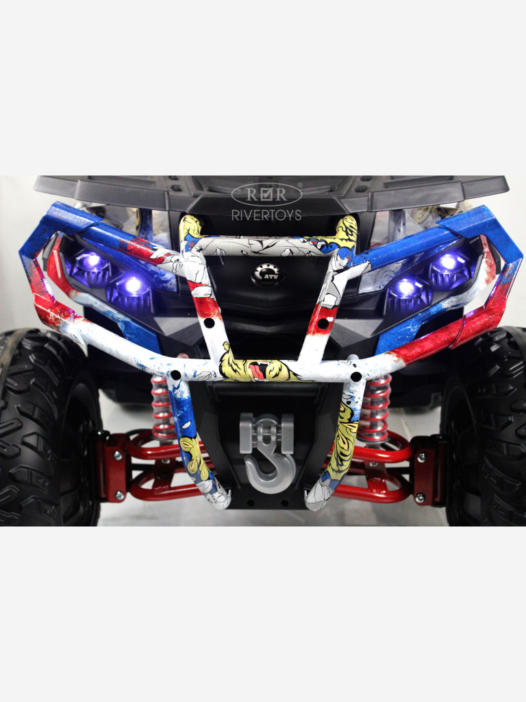 Детский электроквадроцикл RIVERTOYS Z111ZZ русский медведь
