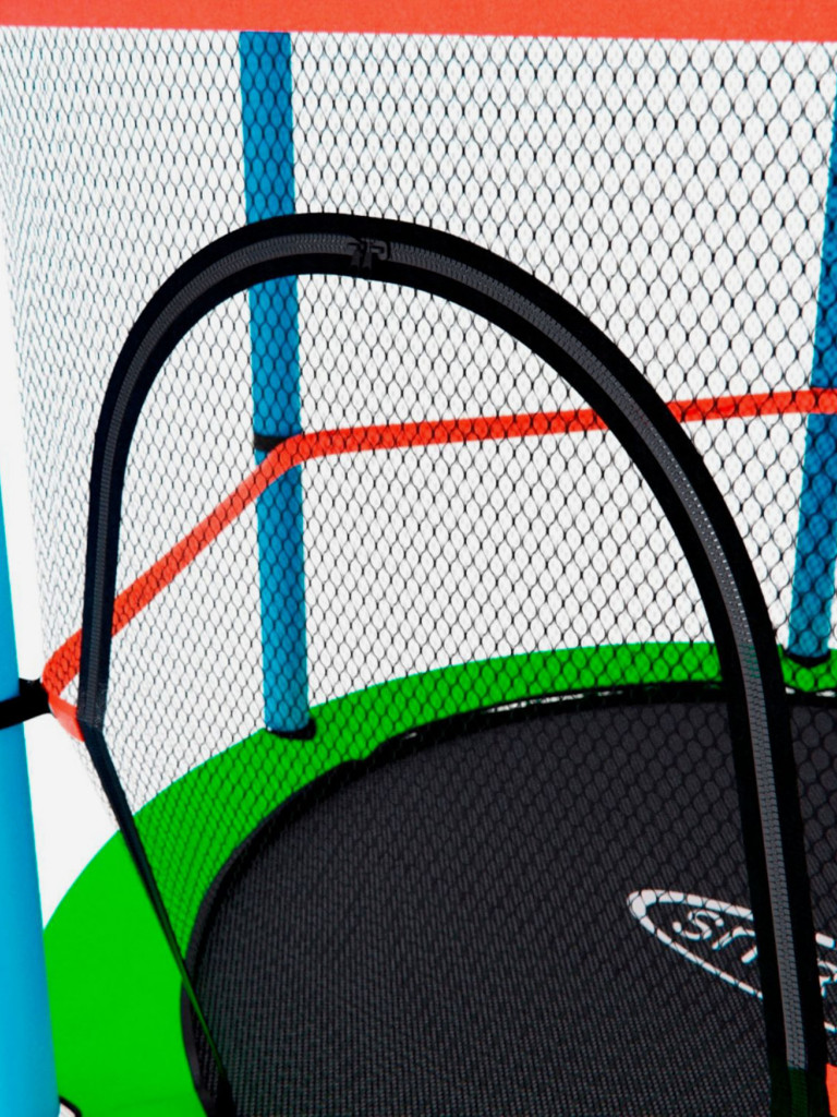 Батут детский DFC SMRKIDS 55" с сеткой, GREEN