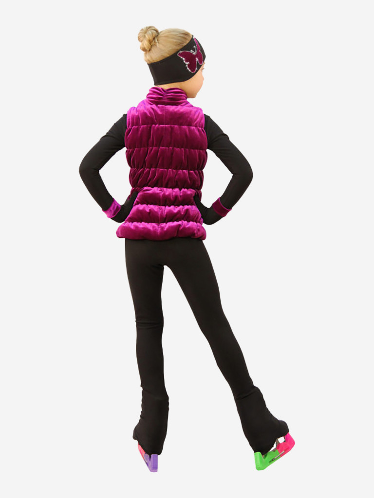 Жилетка для фигурного катания детская бархатная IceDress