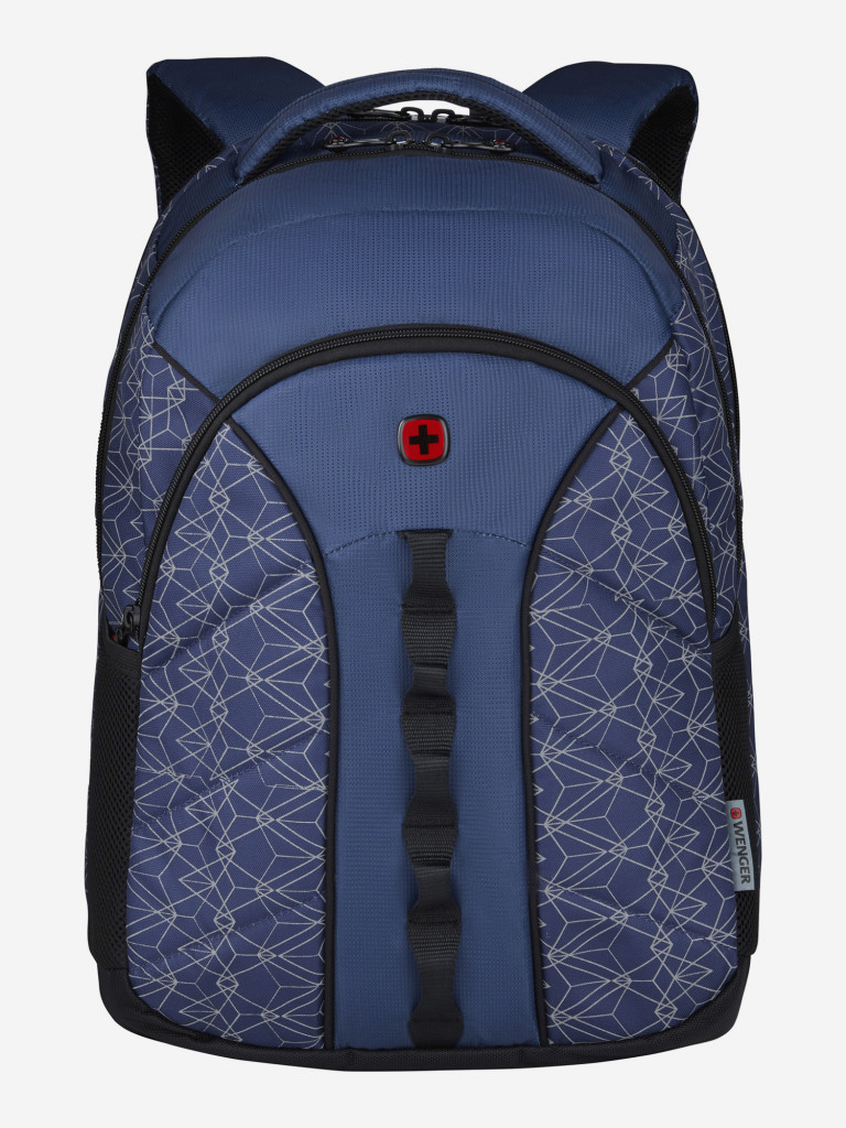 Рюкзак WENGER Sun 16'', синий со светоотражающим принтом, полиэстер, 35x27x47 см, 27 л