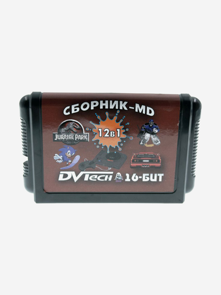 Картридж игровой DVTech 12 в 1 (на русском) 16bit