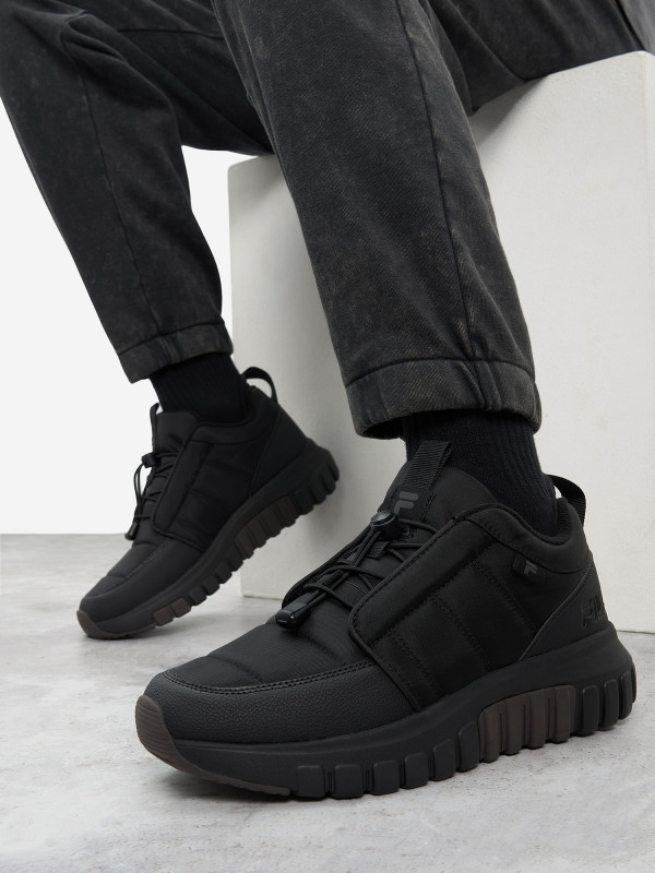 Кроссовки утепленные мужские FILA Chrome Puff арт. 133731 черный цвет — купить за 6499 руб., отзывы в интернет-магазине Спортмастер