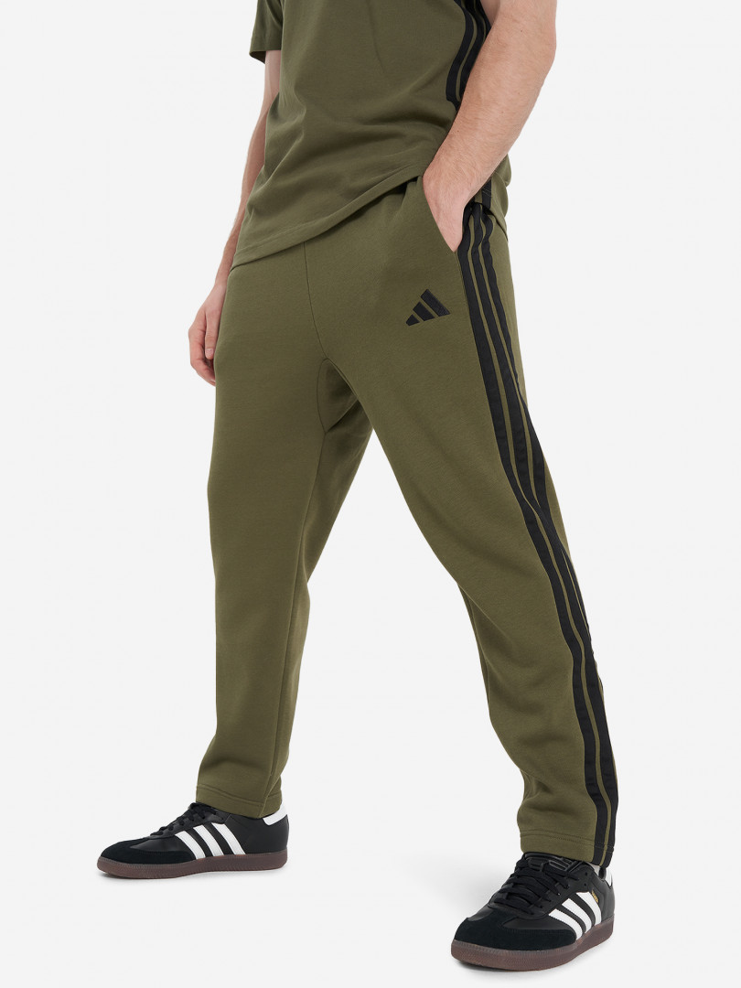 Брюки флисовые мужские adidas Зеленый 6799₽