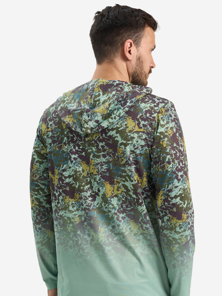 Лонгслив мужской Extreme Fishing ADD-G706H для рыбалки, с капюшоном, UPF50+ с защитой от насекомых