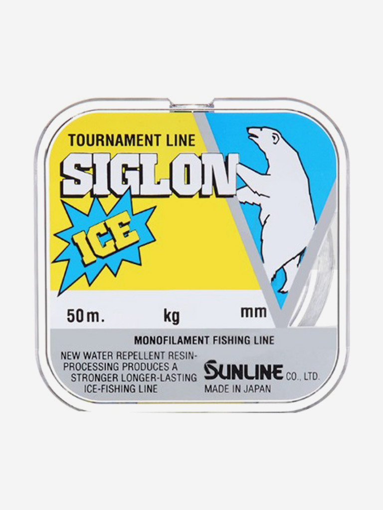 Монофильная леска для рыбалки SUNLINE Siglon ICE FISHING 50M CLEAR #0.6/0.128