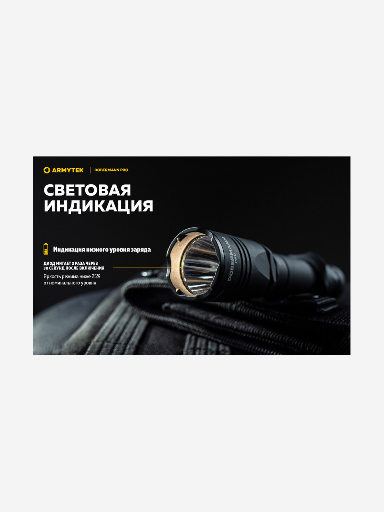 Фонарь ручной Armytek Dobermann Pro Magnet USB, холодный свет
