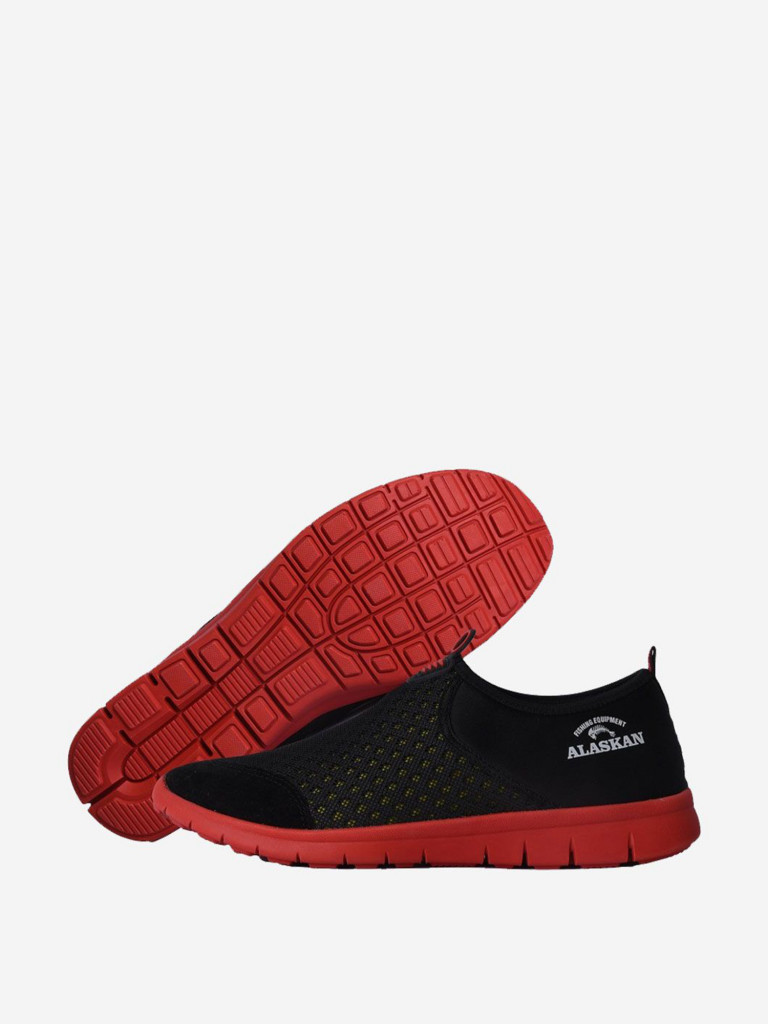 Гидрообувь (тапки) мужская Alaskan Aqua Slippers красная подошва