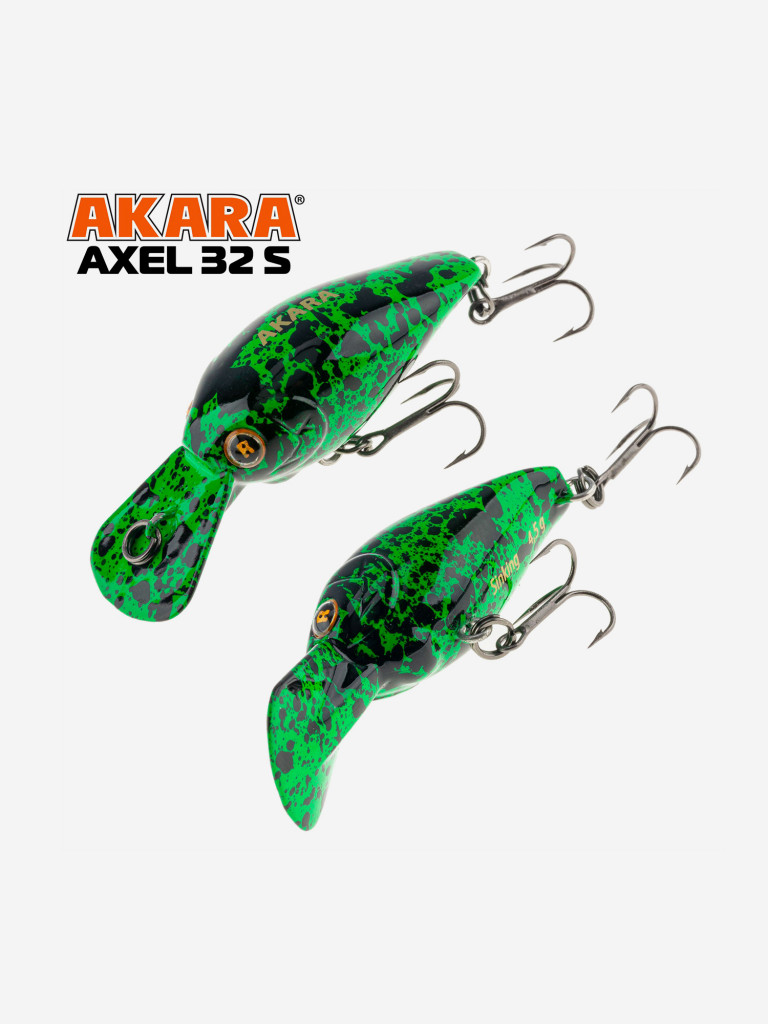 Воблер Akara Axel 32S кренк тонущий на форель, голавля 4,5гр A226