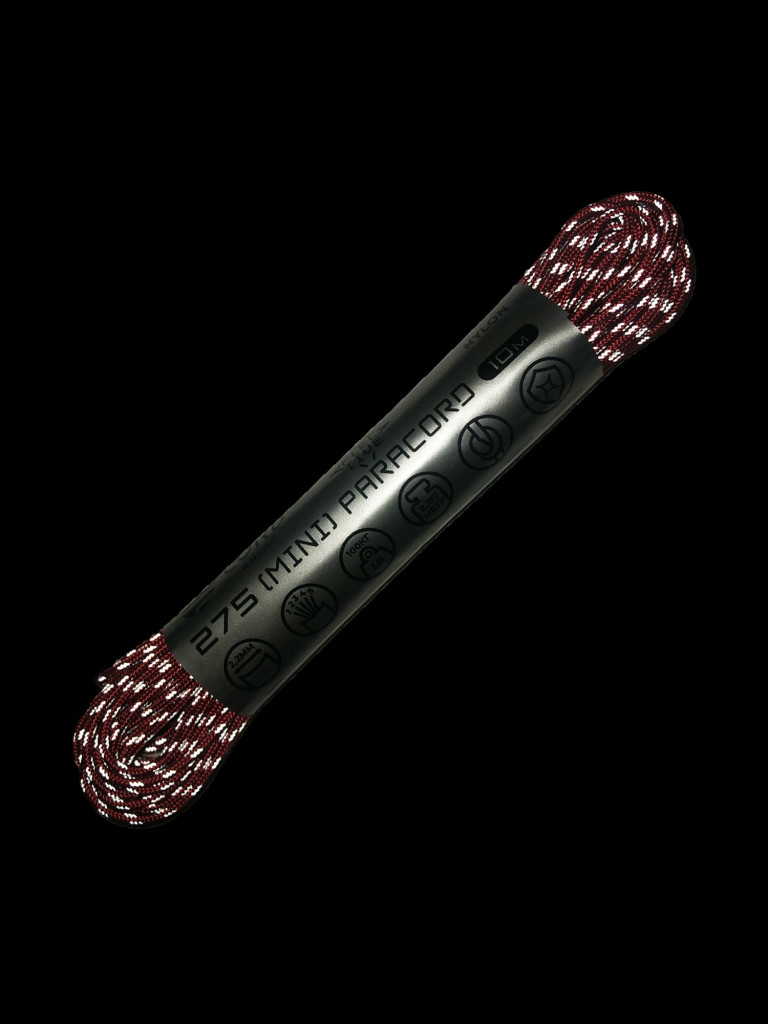 Паракорд 275 (мини) CORD nylon 10м RUS световозвращающий (red)