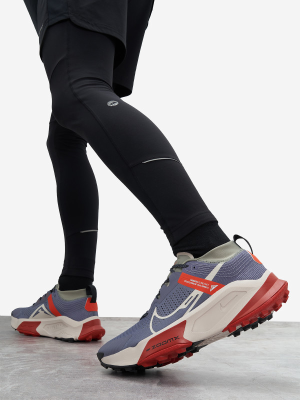 Кроссовки мужские Nike Zoomx Zegama Trail арт. DH0623 серый/бежевый/темно-красный цвет — купить за 20019 руб. со скидкой 30 %, отзывы в интернет-магазине Спортмастер