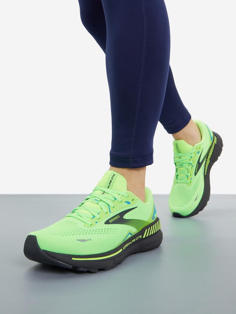 фото Кроссовки мужские brooks adrenaline gts 23, зеленый