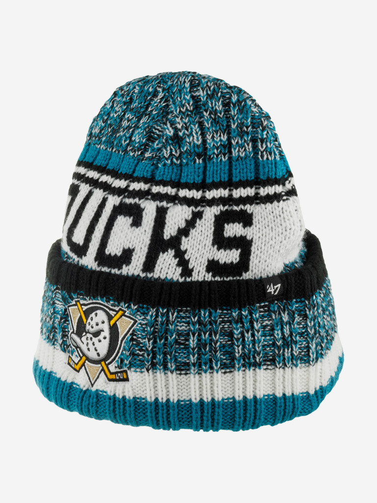 Шапка с отворотом 47 BRAND H-QTOSS25ACE-BK Anaheim Ducks NHL (зеленый)