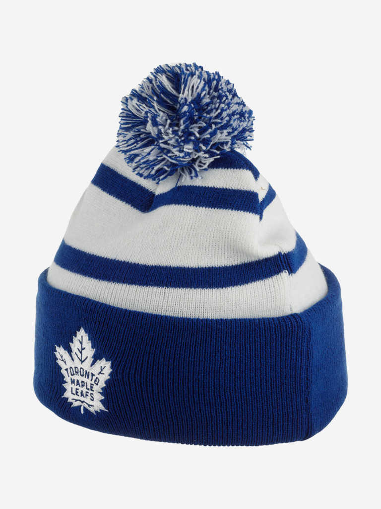 Шапка с помпоном MITCHELL NESS KTPCLD21212-TMLBLUE Toronto Maple Leafs NHL (синий)