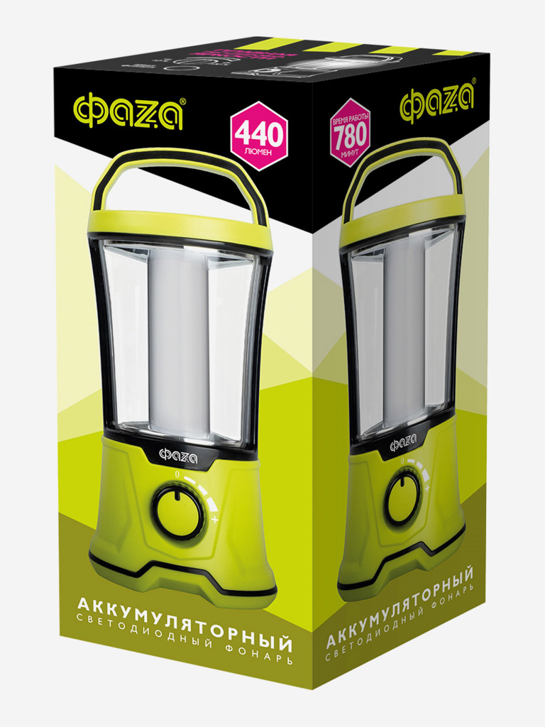 Фонарь ФАZА AccuF5-L20W-gn