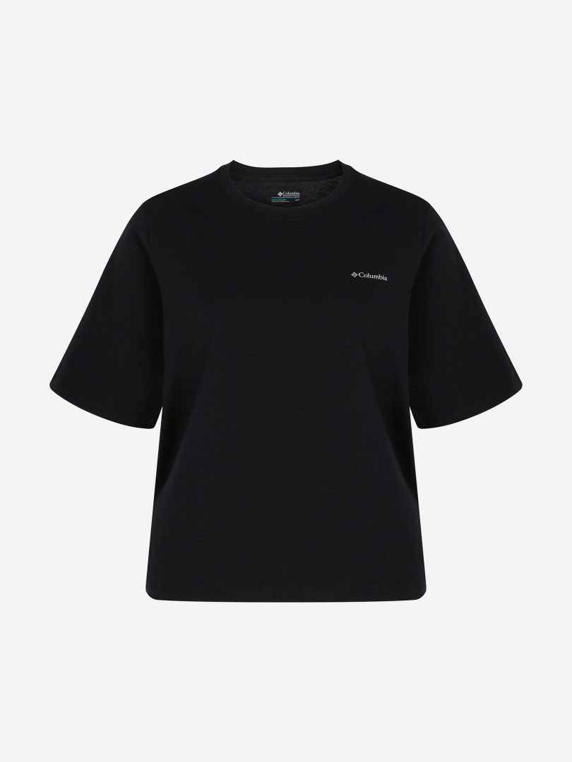 фото Футболка женская columbia north cascades graphic ss tee, черный