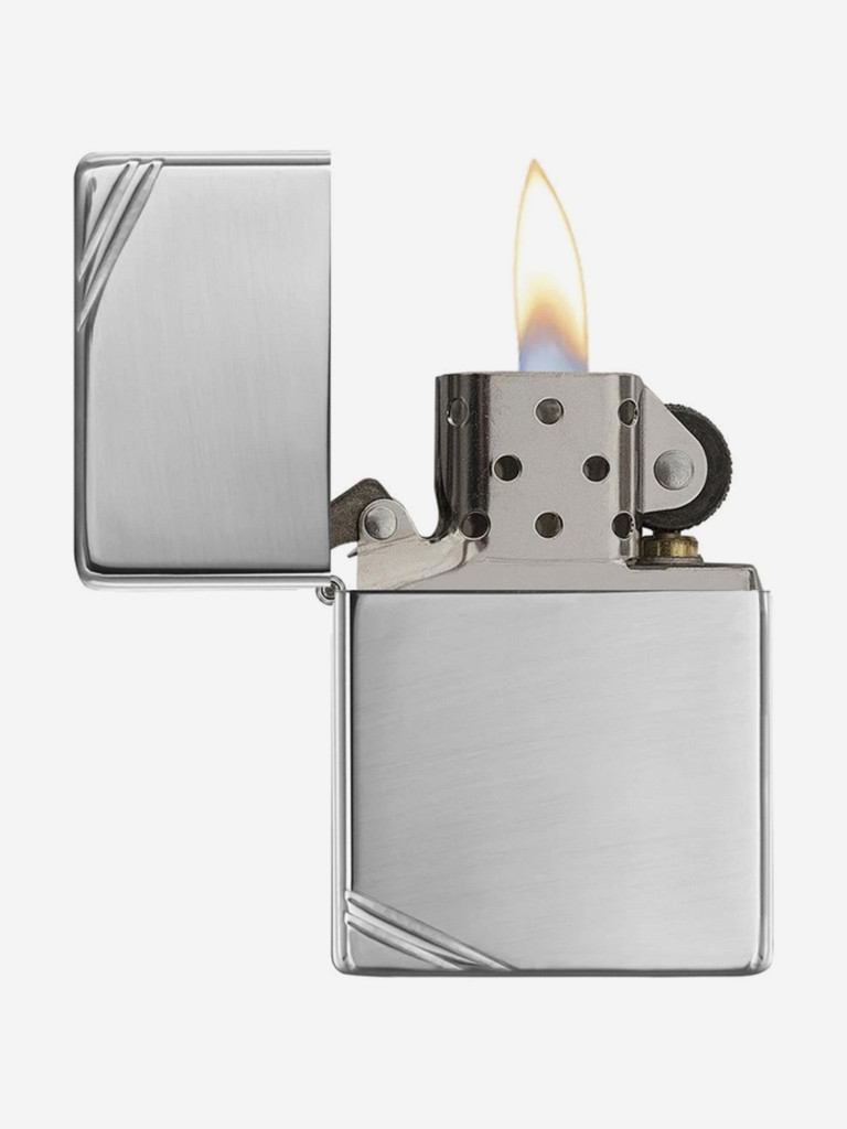 Зажигалка Zippo 260 Replica Vintage High Polish Chrome, серебристая глянцевая