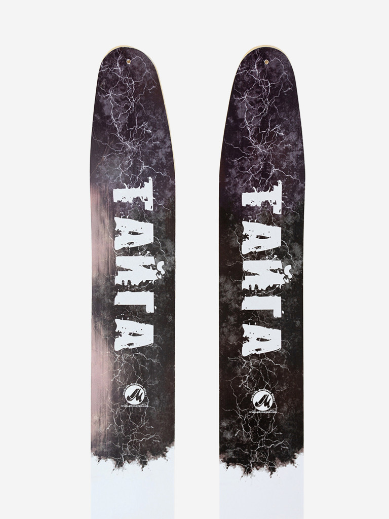 Охотничьи лыжи Маяк ТАЙГА 185х15 см, дерево + накладки, дерево