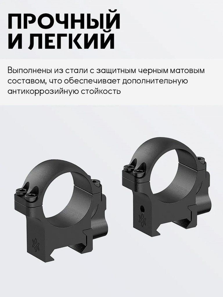 Кольца для прицела 30 мм Vector Optics низкие