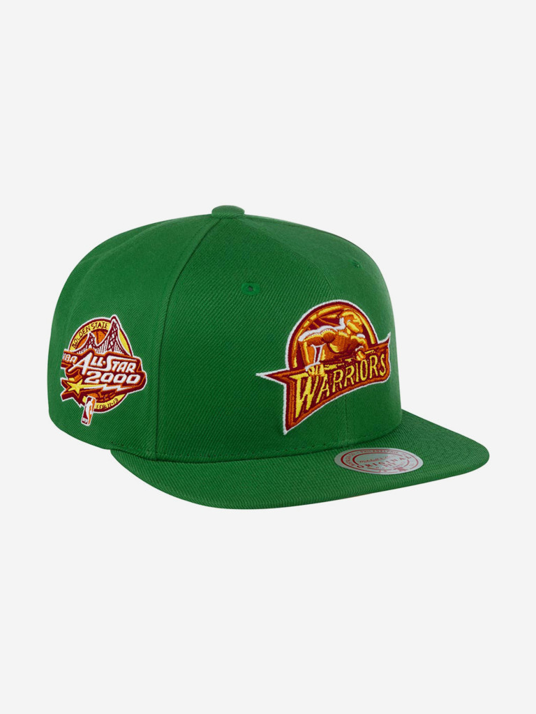 Бейсболка с прямым козырьком MITCHELL NESS 6HSSSH21296-GSWGREN Golden State Warriors NBA