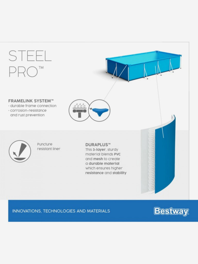 Бассейн каркасный BestWay 56424 Steel Pro (400х211х81см)