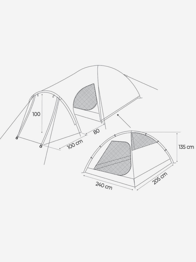 Палатка 4-местная Denton DLTL-4