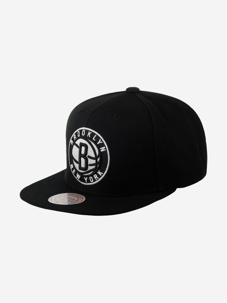 Бейсболка с прямым козырьком MITCHELL NESS 6HSSDX21129-BNEBLCK Brooklyn Nets NBA