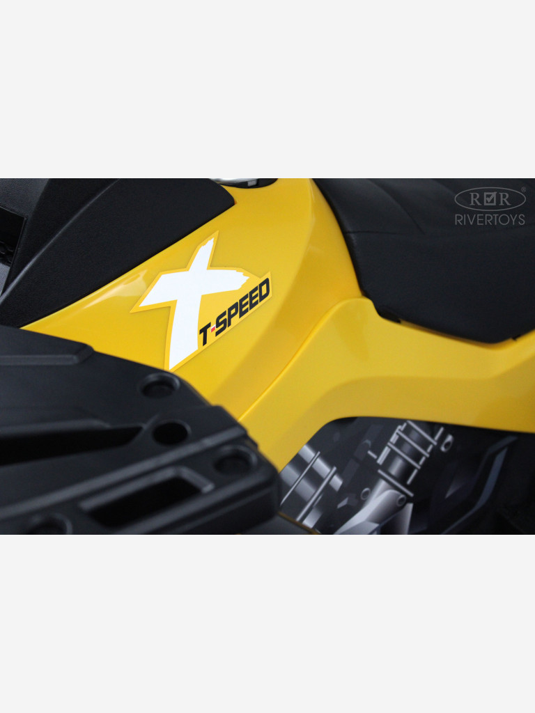 Детский электроквадроцикл RIVERTOYS T001TT 4WD желтый