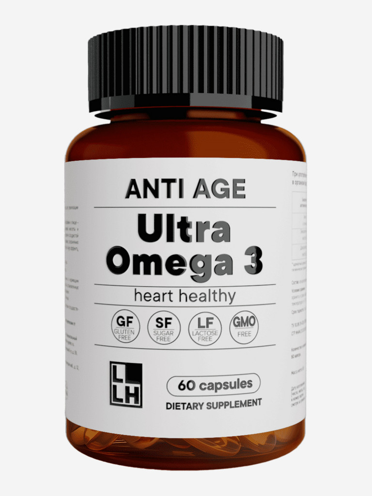 Ультра Омега-3 85% Anti-age LLH, 60 капсул