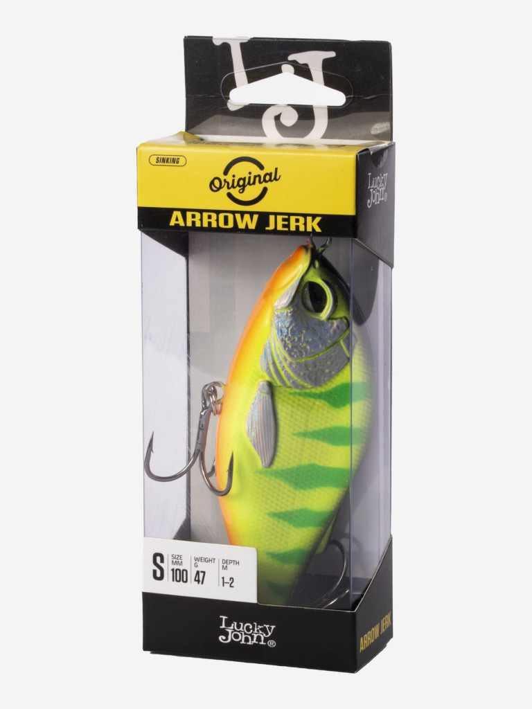 Воблер LUCKY JOHN Original ARROW JERK S 10 см, джерк для крупного хищника