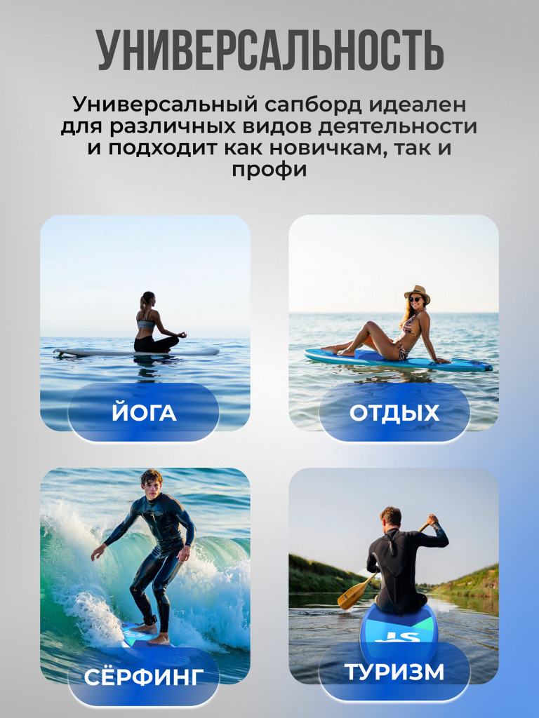 SUP-board Nonstopika Neo, D35, цвет синий