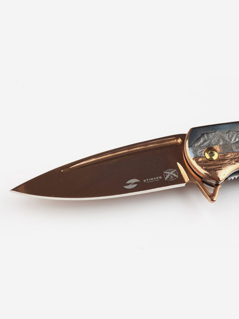 Нож складной Stinger, 200 мм, нейлоновый чехол