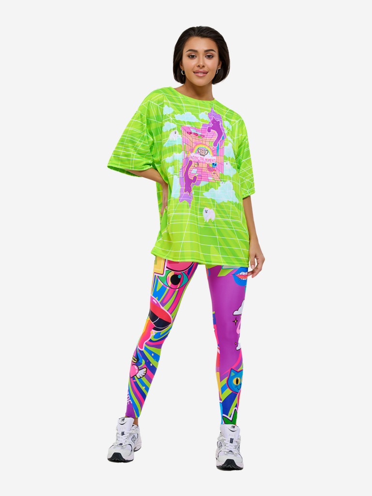 Футболка женская Bona Fide OVERSIZE T- shirt JOY "Green"