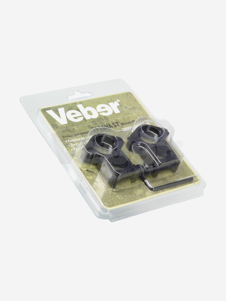 Кольца для прицела Veber 2521HA Weaver