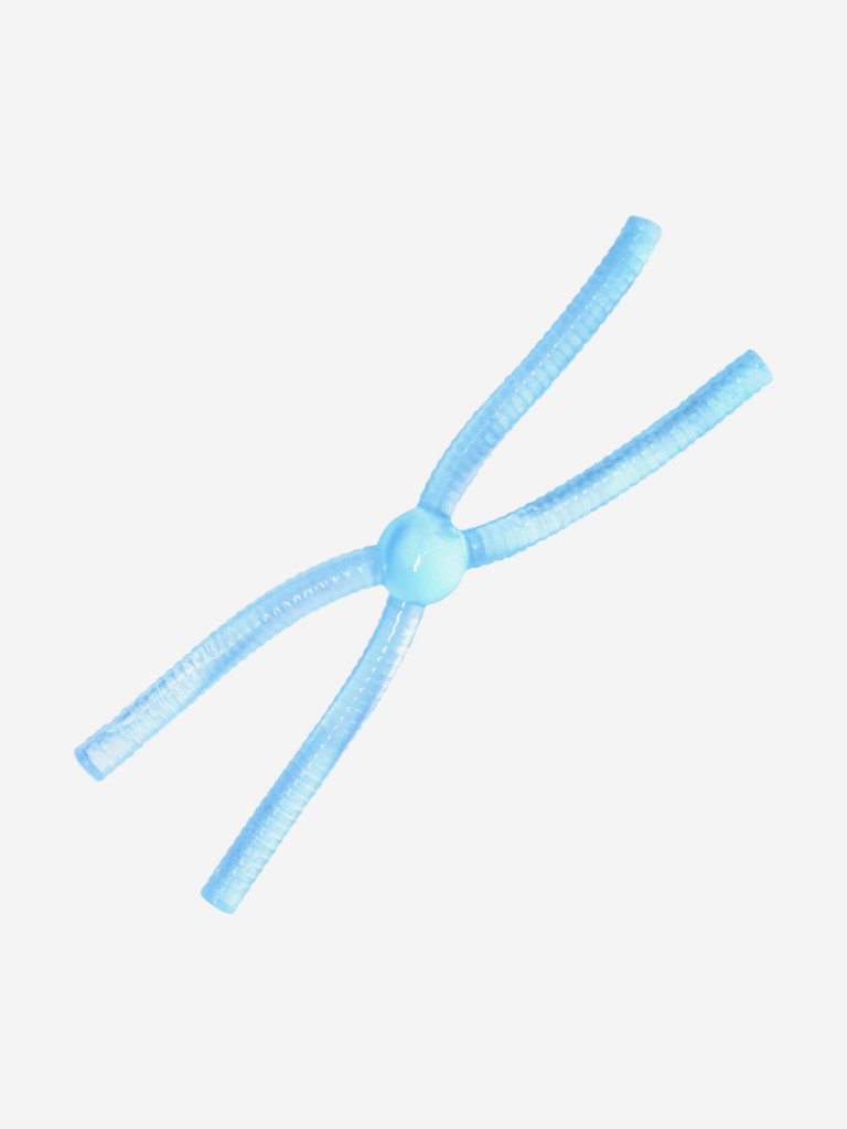 Силикон TROUT LURE (SANSAN) в банке, DOSHIK-X 80, СЫР,COL. 109 (Clear Blue/Blue Glow), (12шт)