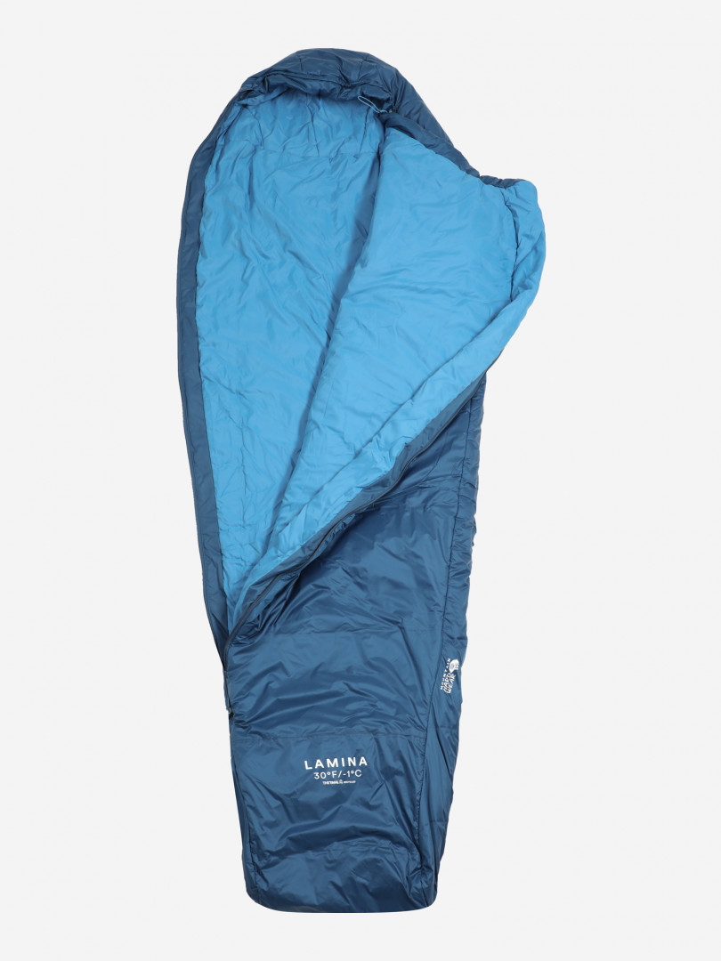 Спальный мешок Mountain Hardwear Lamina -1 правосторонний, Синий