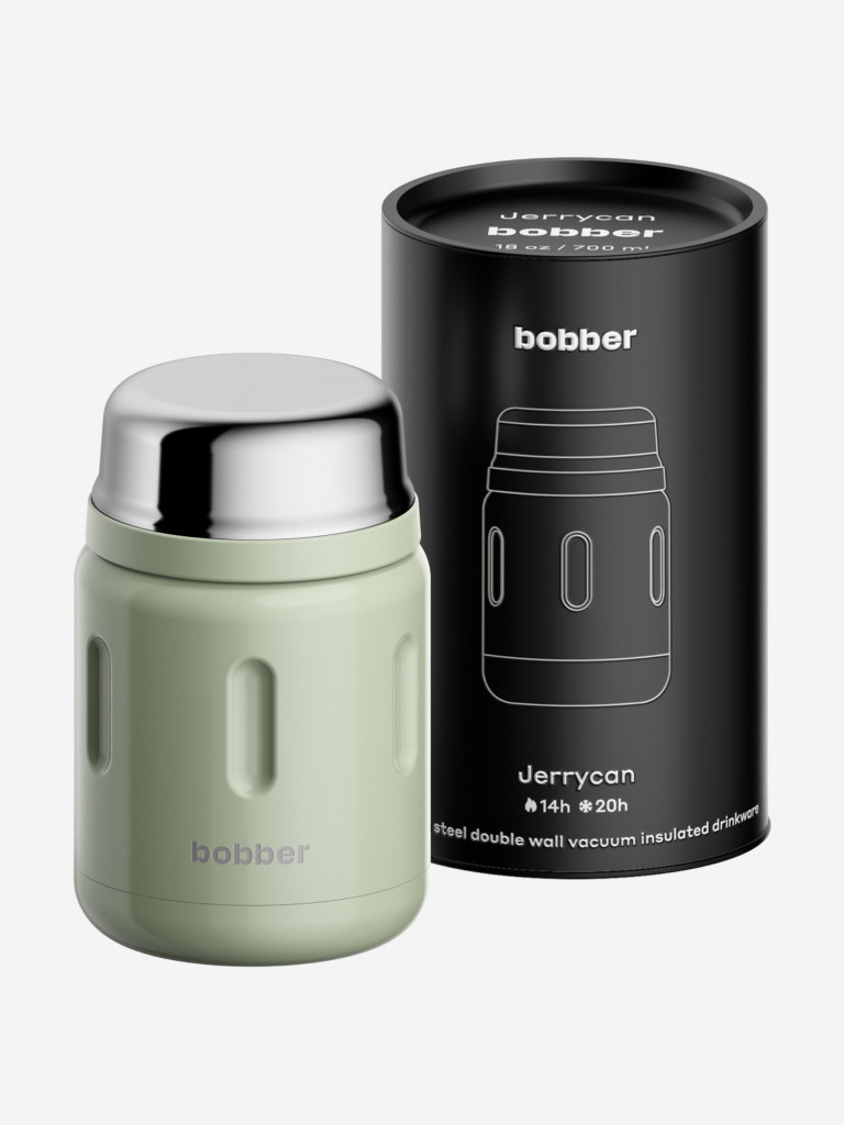 Термос вакуумный для еды BOBBER Jerrycan 700 мл тепло до 14 часов фисташковый