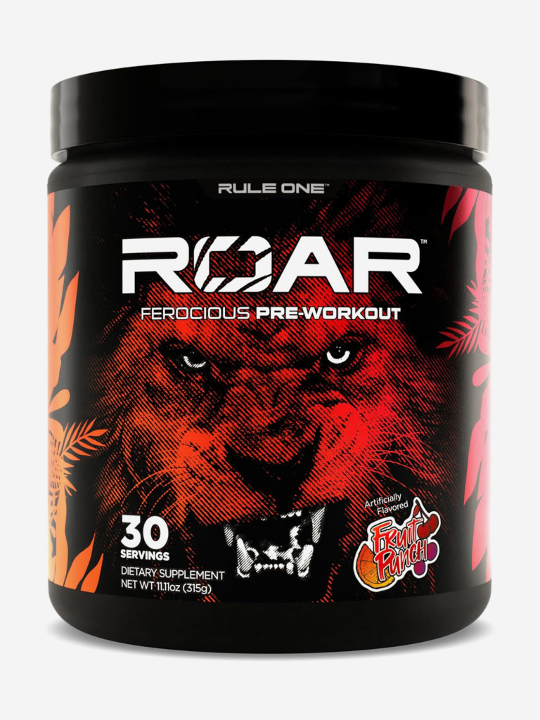 Предтренировочный комплекс Rule 1 ROAR, 315 г, Фруктовый Пунш