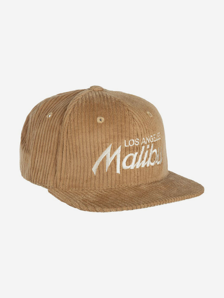Бейсболка с прямым козырьком HOOD 103-SWC001-CA008-MC Malibu Cord II (коричневый)