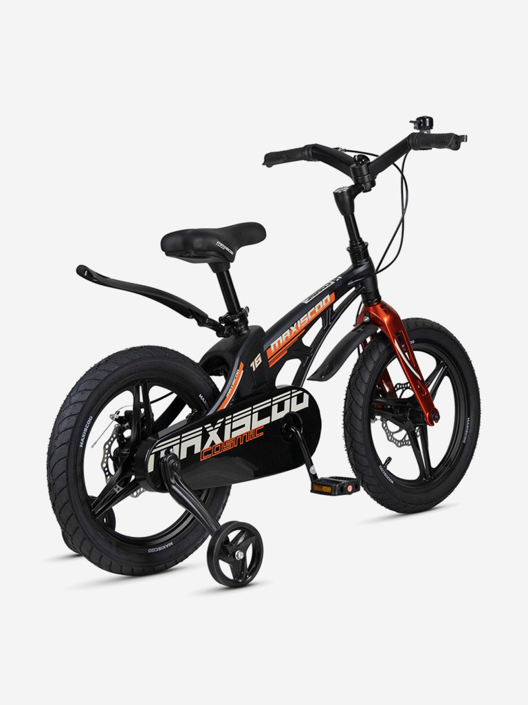 Велосипед детский Maxiscoo COSMIC Deluxe 16'', мерцающий графит, 2025