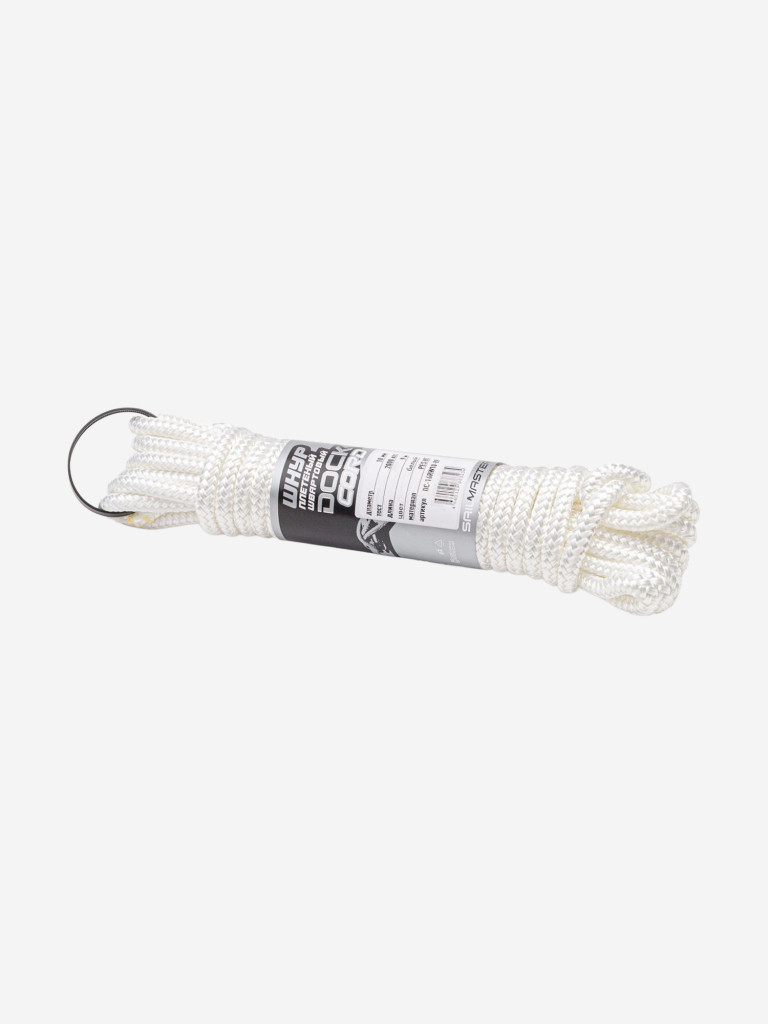 Шнур плетеный швартовый Dock Cord, Петроканат, 10.0 мм/2000 кг, 9 метров, белый