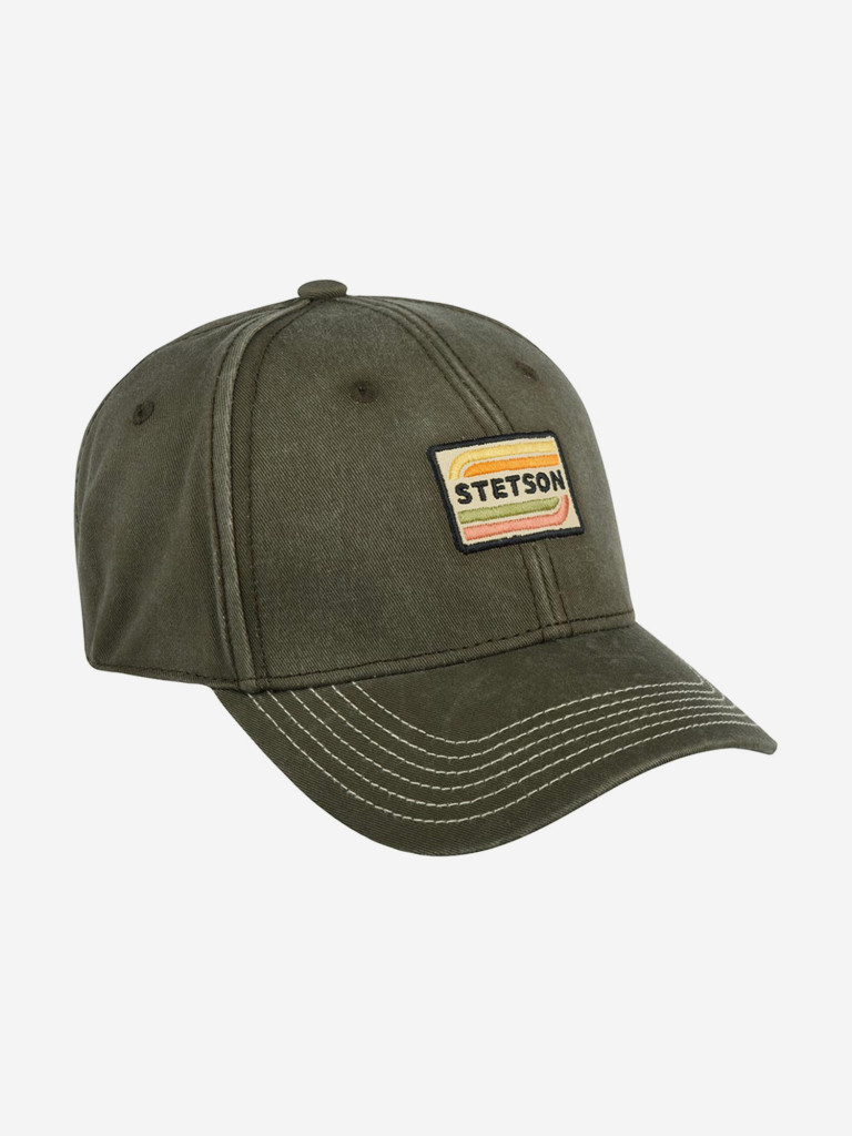 Бейсболка STETSON 7721110 BASEBALL CAP COTTON (оливковый)