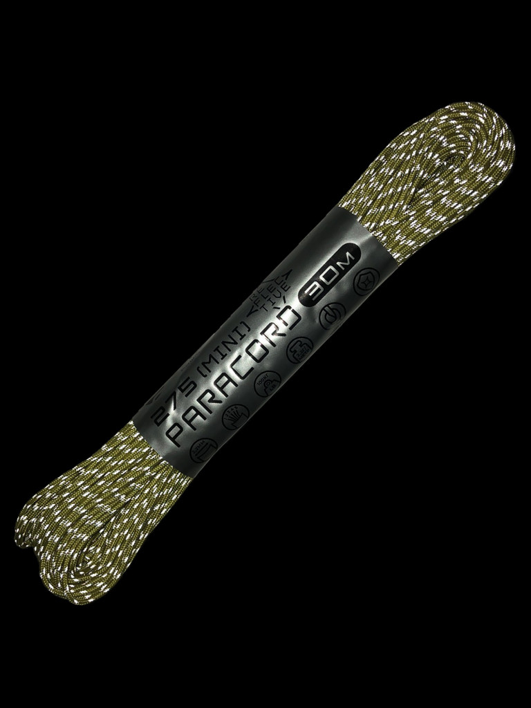 Паракорд 275 (мини) CORD nylon 30м RUS световозвращающий (lemon)