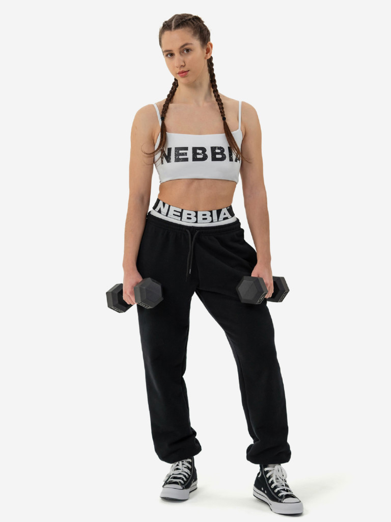 Топ спортивный женский NEBBIA Bandeau bra BACK CHECK 612